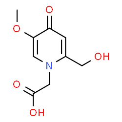 (2-Hydroxymethyl-5-methoxy-4-oxo-4H-pyridin-1-yl)-acetic acid结构式