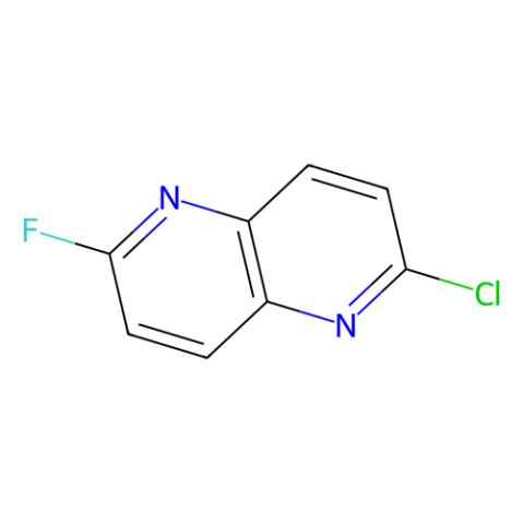 2-Chloro-6-fluoro-1,5-naphthyridine结构式