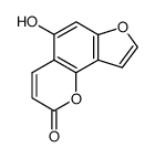 5-羟基-2H-呋喃并[2,3-H]-1-苯并吡喃-2-酮结构式