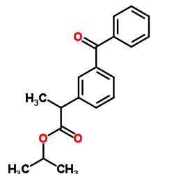 Isopropyl 2-(3-benzoylphenyl)propanoate Structure