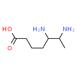 Heptanoic acid,5,6-diamino-结构式