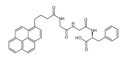 N-4-(1-Pyrene)butyroylglycylglycyl-L-phenylalanine structure