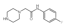 N-(4-Fluorophenyl)-2-piperazin-1-ylacetamide结构式