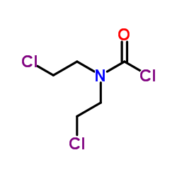 Bis(2-chloroethyl)carbamic chloride Structure