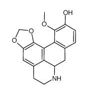 5H-1,3-Benzodioxolo[6,5,4-de]benzo[g]quinolin-11-ol,6,7,7a,8-tetrahydro-12-methoxy-,(7aS)结构式