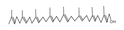 (2E,6E,10E,14E,18E,22E,26E)-3,7,11,15,19,23,27,31-Octamethyldotriacontane-2,6,10,14,18,22,26,30-octene-1-ol结构式