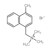 trimethyl-[(4-methylnaphthalen-1-yl)methyl]azanium结构式