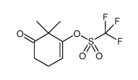 6,6-dimethyl-5-oxocyclohex-1-en-1-yl trifluoromethanesulfonate结构式