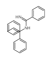 Benzenecarboximidamide, N-(1,2-diphenylethenyl)-结构式