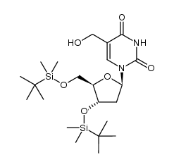 3',5'-bis(O-tert-butyldimethylsilyl)-5-hydroxymethyl-2'-deoxyuridine Structure