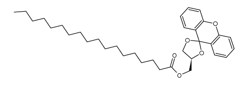 (R)-1-O-Stearoyl-2,3-O-(xanthen-9-ylidene)glycerol结构式