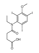 4-(N-ethyl-2,4,6-triiodo-3-methoxyanilino)-4-oxobutanoic acid Structure