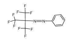 2-phenylazo-2-trifluoromethylperfluoropropane结构式