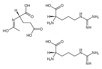 N-acetyl-L-glutamic acid, compound with L-arginine (1:2) Structure