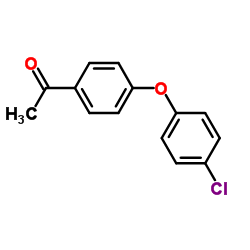 1-(4-(4-氯苯氧基)苯基)乙酮结构式