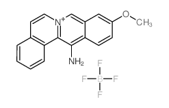 Dibenzo[a,g]quinolizinium, 13-amino-10-methoxy-, tetrafluoroborate (1-) picture