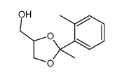 [2-methyl-2-(2-methylphenyl)-1,3-dioxolan-4-yl]methanol结构式