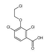 2,4-dichloro-3-(2-chloroethoxy)benzoic acid Structure