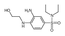 3-amino-N,N-diethyl-4-(2-hydroxyethylamino)benzenesulfonamide Structure