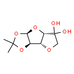 alpha-D-xylo-Hexofuranos-5-ulose, 3,6-anhydro-1,2-O-(1-methylethylidene)-, 5-hydrate (9CI)结构式