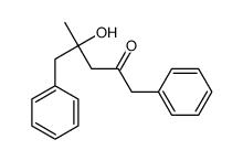 4-hydroxy-4-methyl-1,5-diphenylpentan-2-one Structure