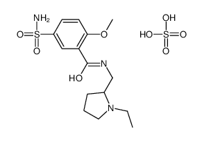 N-[(1-ethylpyrrolidin-2-yl)methyl]-2-methoxy-5-sulfamoylbenzamide,sulfuric acid结构式