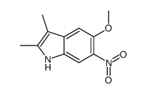 5-methoxy-2,3-dimethyl-6-nitro-1H-indole Structure