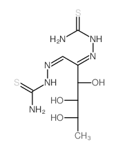 [[1-(carbamothioylhydrazinylidene)-3,4,5-trihydroxy-hexan-2-ylidene]amino]thiourea structure