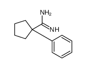 1-phenylcyclopentane-1-carboximidamide结构式