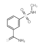 3-(methylsulfamoyl)benzenecarbothioamide Structure