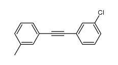 3-(3-chlorophenylethynyl)toluene Structure