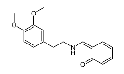 6-[[2-(3,4-dimethoxyphenyl)ethylamino]methylidene]cyclohexa-2,4-dien-1-one Structure