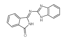 1H-Isoindol-1-one,3-(1H-benzimidazol-2-ylimino)-2,3-dihydro- (9CI) structure