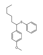 1-Methoxy-4-[1-(phenylthio)hexyl]benzene Structure