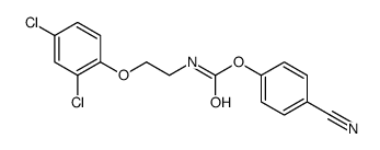 (4-cyanophenyl) N-[2-(2,4-dichlorophenoxy)ethyl]carbamate结构式