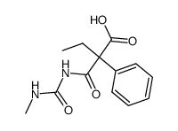 2-ethyl-N-methylcarbamoyl-2-phenyl-malonamic acid结构式