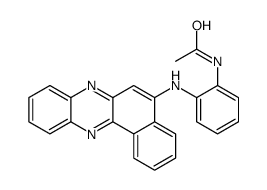 N-[2-(benzo[a]phenazin-5-ylamino)phenyl]acetamide结构式