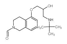 5-[3-(tert-butylamino)-2-hydroxypropoxy]-3,4-dihydro-1H-isoquinoline-2-carbaldehyde Structure