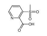 3-(Methylsulfonyl) picolinic acid结构式