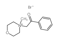 2-(4-methyl-1-oxa-4-azoniacyclohex-4-yl)-1-phenyl-ethanone结构式