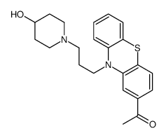 1-[10-[3-(4-hydroxypiperidin-1-yl)propyl]phenothiazin-2-yl]ethanone Structure