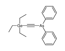 diphenyl(2-triethylgermylethynyl)arsane结构式