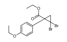 ethyl 2,2-dibromo-1-(4-ethoxyphenyl)cyclopropane-1-carboxylate Structure