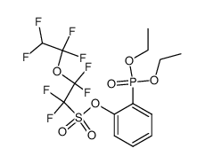 2-(diethoxyphosphonyl)phenyl 1,1,2,2-tetrafluoro-2-(1,1,2,2-tetrafluoroethoxy)ethanesulfonate结构式