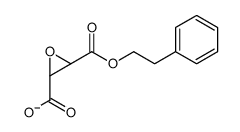 (2S,3S)-3-(2-phenylethoxycarbonyl)oxirane-2-carboxylate Structure