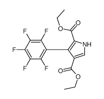 diethyl 3-(2,3,4,5,6-pentafluorophenyl)-1H-pyrrole-2,4-dicarboxylate结构式