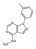 4-hydrazino-1-(3-methylphenyl)-1H-pyrazolo[3,4-d]pyrimidine Structure