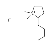 2-butyl-1,1-dimethylpyrrolidin-1-ium,iodide Structure