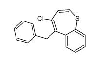 5-benzyl-4-chloro-1-benzothiepine结构式