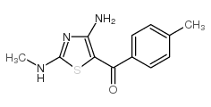 [4-amino-2-(methylamino)-1,3-thiazol-5-yl](4-methylphenyl)methanone结构式